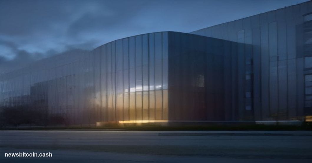 Cinematic photorealistic editorial photograph of Apple's iconic glass-and-steel headquarters, Apple Park in Cupertino, Califo