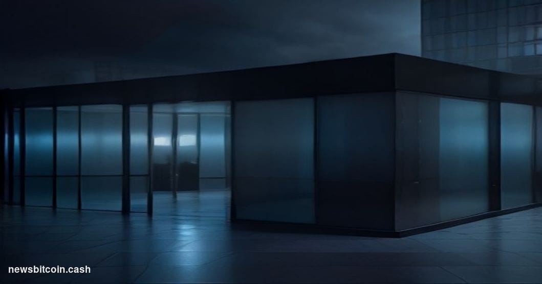 Cinematic photorealistic editorial photograph of the Apple Inc. flagship retail store on Fifth Avenue in New York City, its i