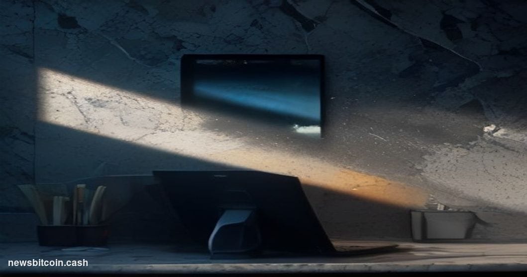 Cinematic photorealistic editorial photograph of a cracked and shattered digital banking interface screen mounted on a dark m