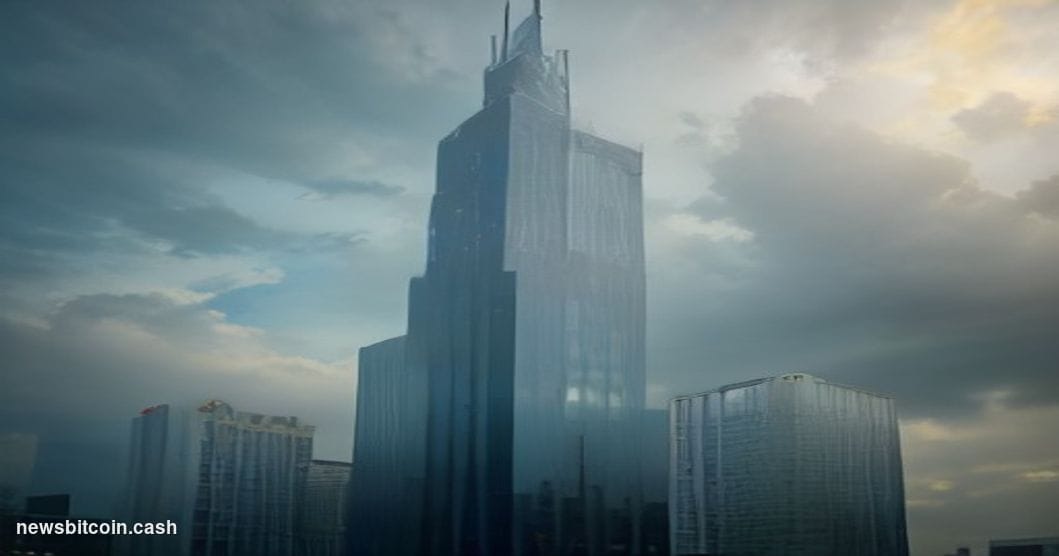 Cinematic photorealistic editorial photograph of the CME Group headquarters in Chicago, Illinois — the iconic glass-and-steel