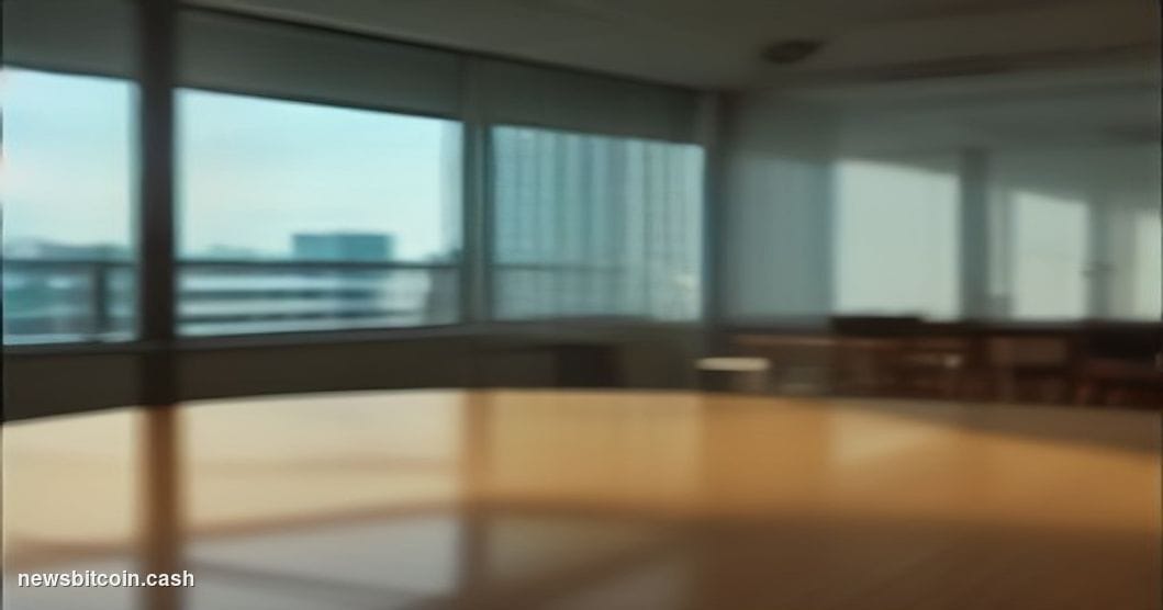 Cinematic photorealistic editorial photograph, dramatic lighting with warm amber tones streaming through floor-to-ceiling gla