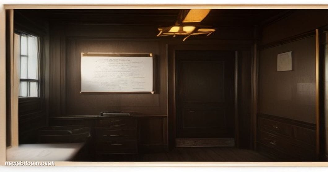 A cinematic photorealistic editorial photograph set inside a dimly lit, wood-paneled financial advisory office. In the foregr