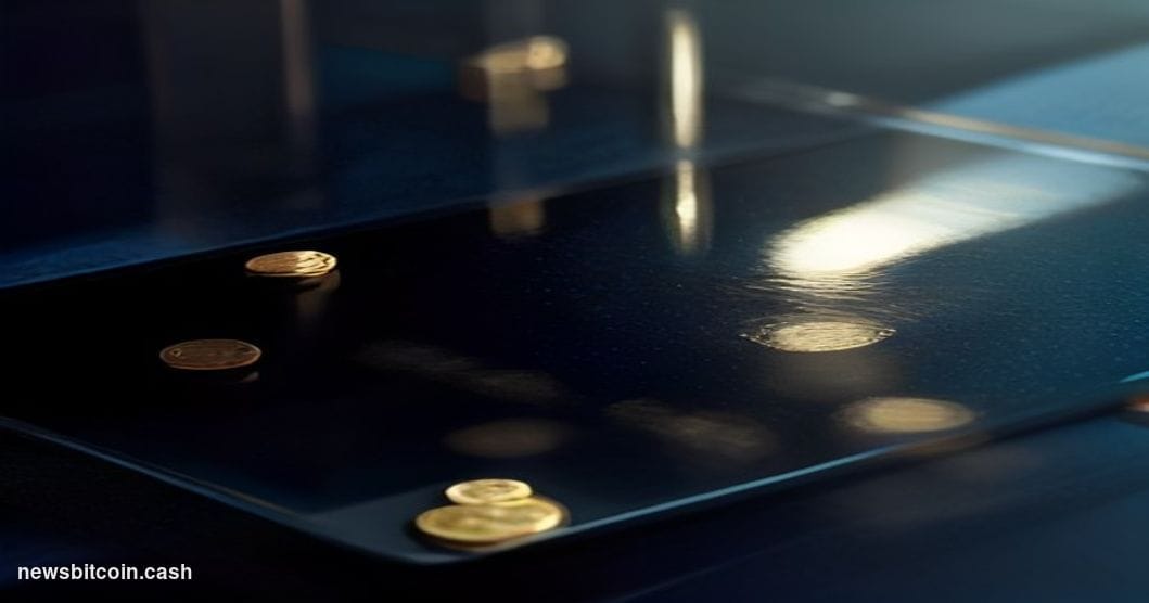 Cinematic photorealistic editorial photograph of a dramatic close-up of a physical Zcash coin rendered in deep blue and gold,