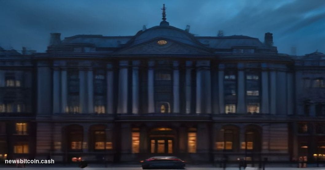 Cinematic photorealistic editorial photograph of the exterior of HMRC's imposing London office building along the Thames Emba