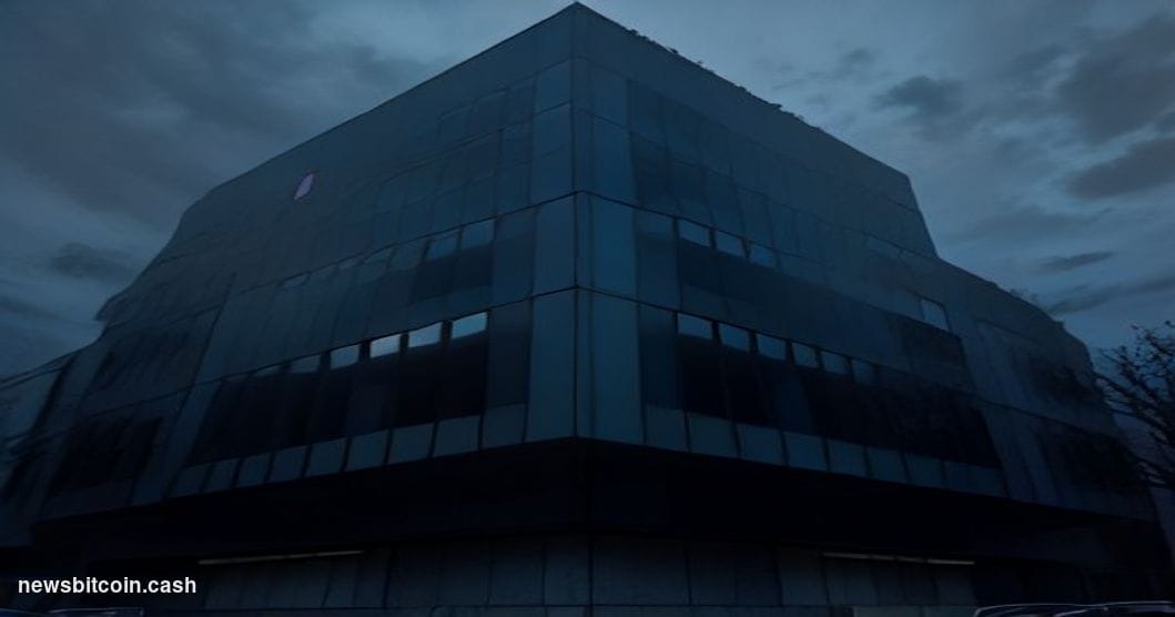 Cinematic photorealistic editorial photograph of the Financial Services Agency of Japan's Tokyo government district office ex