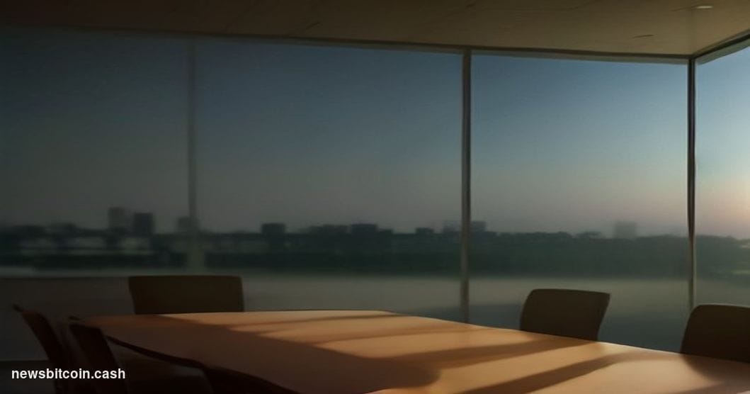Cinematic photorealistic editorial photograph of the Office of the Director of National Intelligence headquarters building in