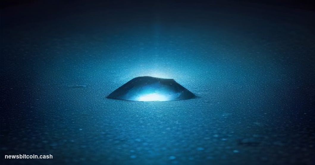 Cinematic photorealistic editorial photograph shot at a low angle looking up at a cracked smartphone screen displaying a soci