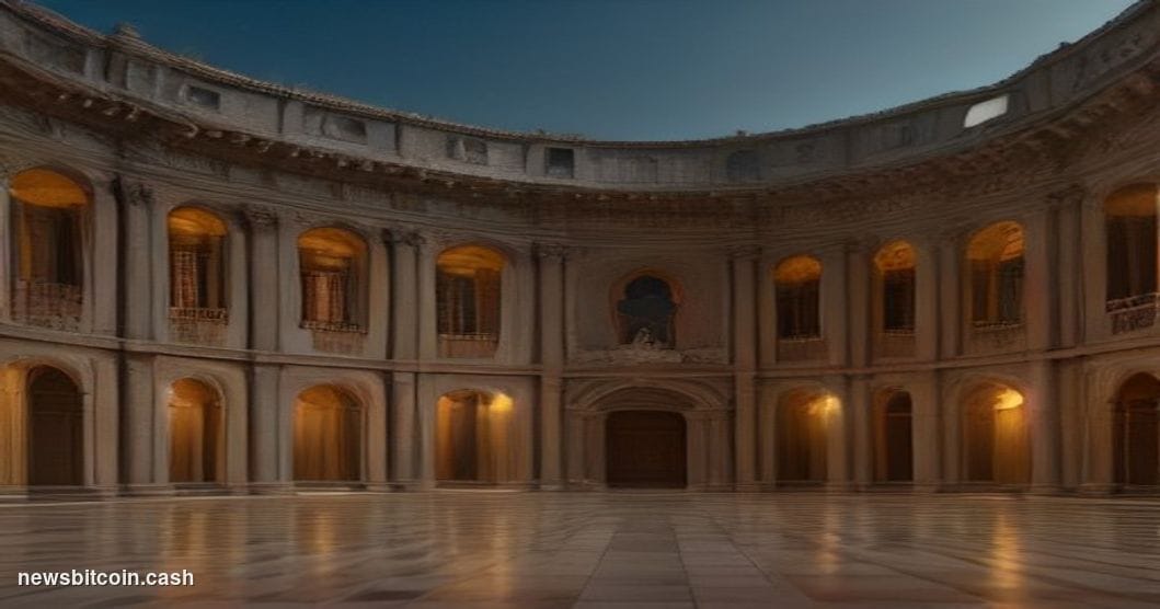 Cinematic photorealistic editorial photograph of the historic Monte dei Paschi di Siena bank headquarters in Siena, Italy, sh