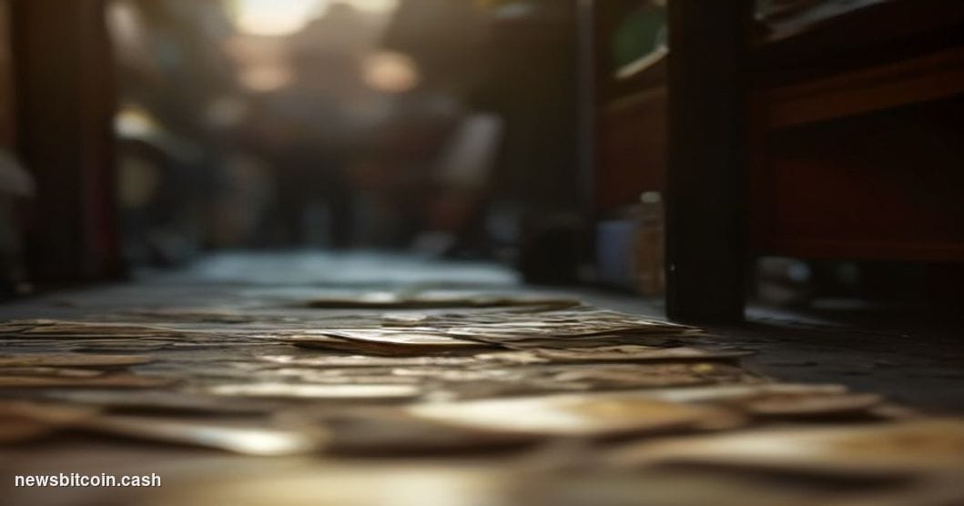 Cinematic photorealistic editorial photograph shot at ground level on a Caracas street market, dramatic late-afternoon golden