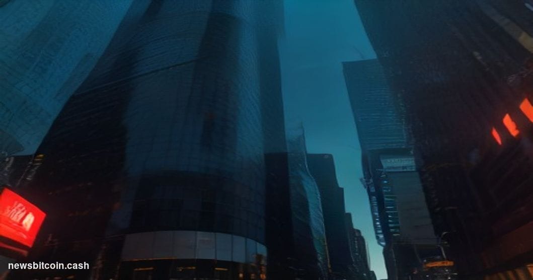 Cinematic photorealistic editorial photograph of the Nasdaq MarketSite building exterior in Times Square, New York City, shot