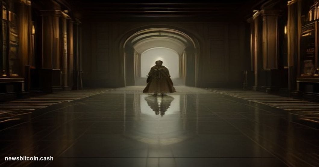 A cinematic photorealistic editorial photograph depicting a digital vault door cracking open with a flood of golden light spi