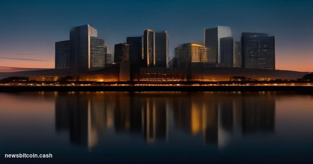 Cinematic photorealistic editorial photograph of the iconic Brasília skyline at dusk, featuring the National Congress buildin
