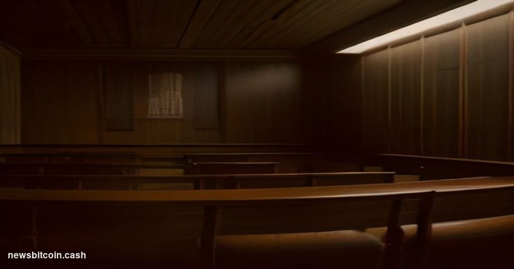 A cinematic photorealistic editorial photograph taken inside a dimly lit congressional-style hearing chamber or high-profile 