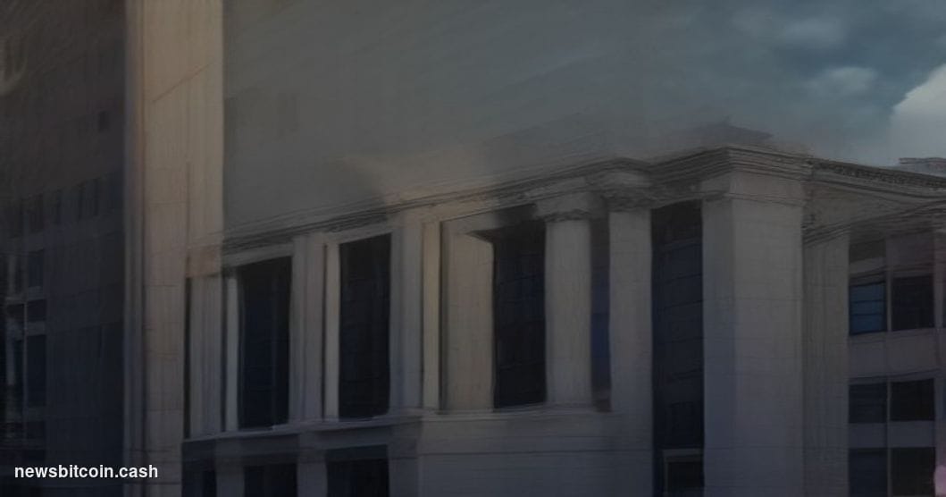 Cinematic photorealistic editorial photograph of the U.S. Securities and Exchange Commission headquarters in Washington D.C.,