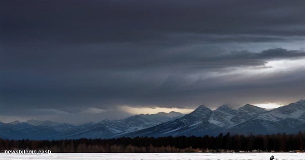 A cinematic photorealistic editorial photograph of the Jackson Hole Economic Symposium venue — the iconic Snake River Lodge a