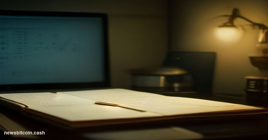 A cinematic photorealistic editorial photograph set inside a dimly lit university mathematics research office late at night. 