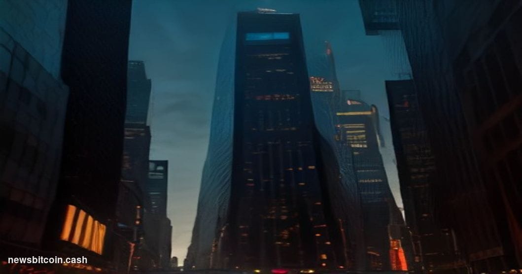 Cinematic photorealistic editorial photograph of the Nasdaq MarketSite building in Times Square, New York City, captured at d