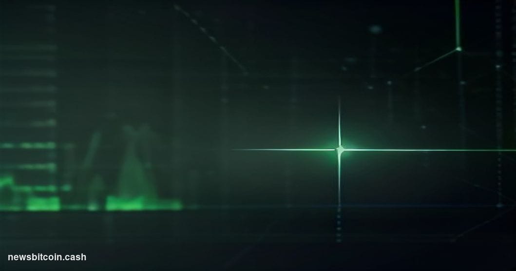 A cinematic photorealistic editorial photograph of the Robinhood app's iconic green branding elements merged with a glowing b