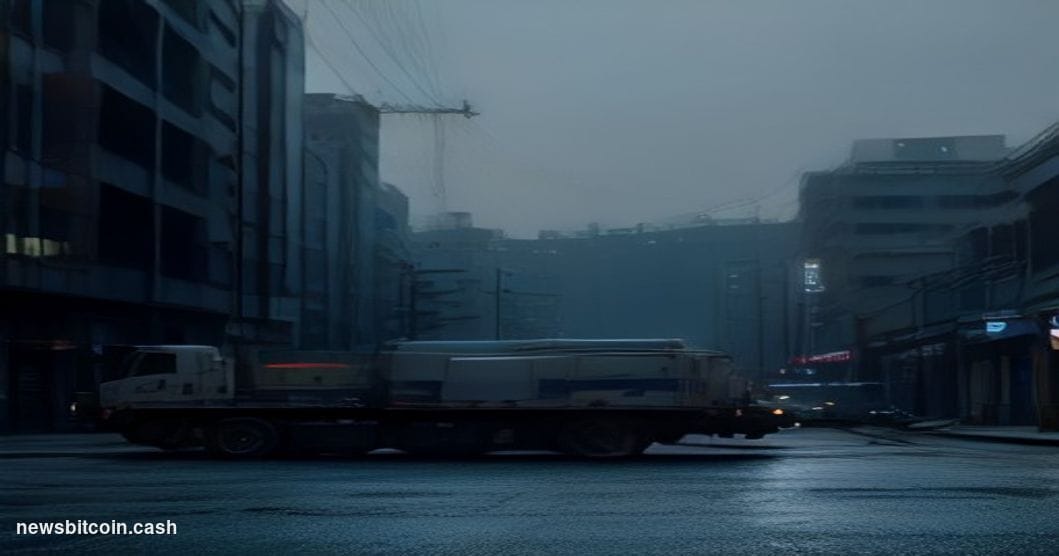 Cinematic photorealistic editorial photograph shot from a low angle at dusk on a Seoul street, with the distinctive illuminat