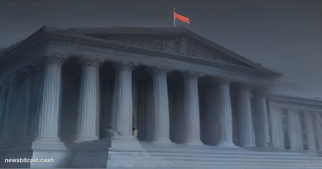 Cinematic photorealistic editorial photograph of the U.S. Department of the Treasury's neoclassical Washington D.C. headquart