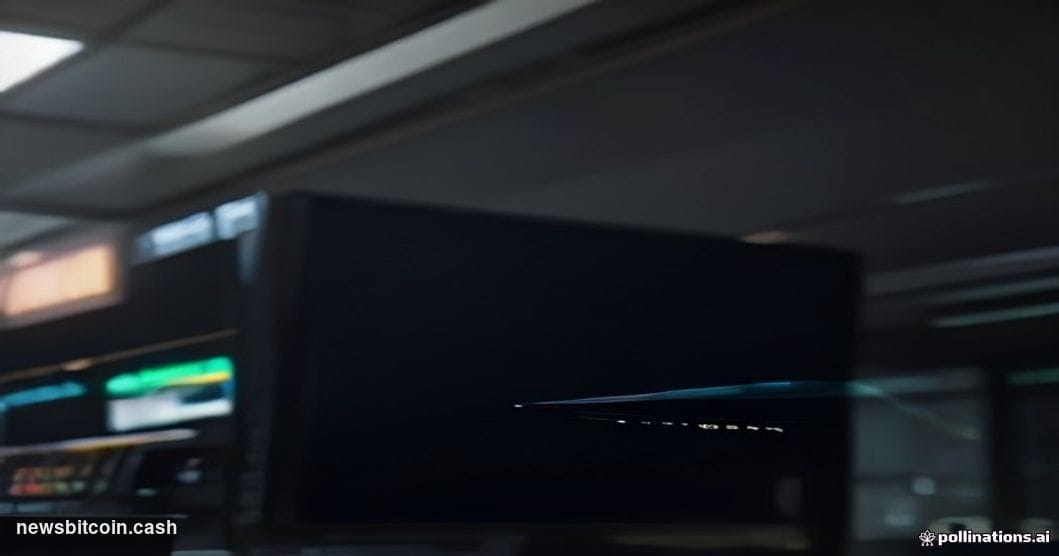 Cinematic photorealistic editorial photograph of a sleek modern trading terminal display showing two glowing price curves con