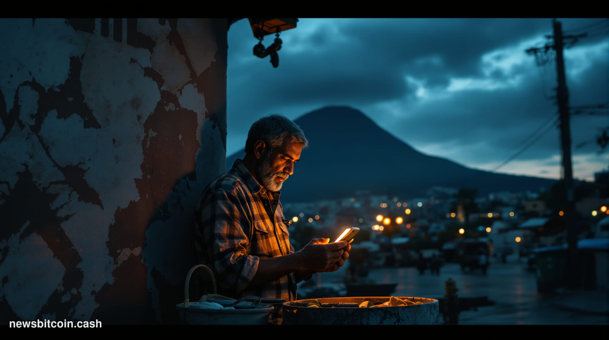 Cinematic photorealistic editorial photograph of a street-level scene in Caracas, Venezuela, with the city's distinctive Ávil