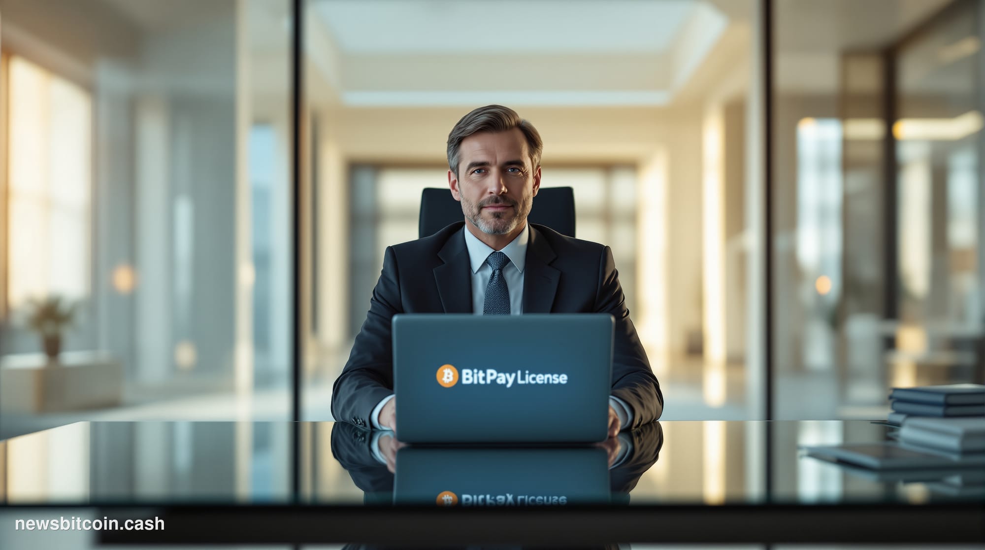 A cinematic photorealistic editorial photograph of the Dutch Authority for the Financial Markets (AFM) headquarters building 
