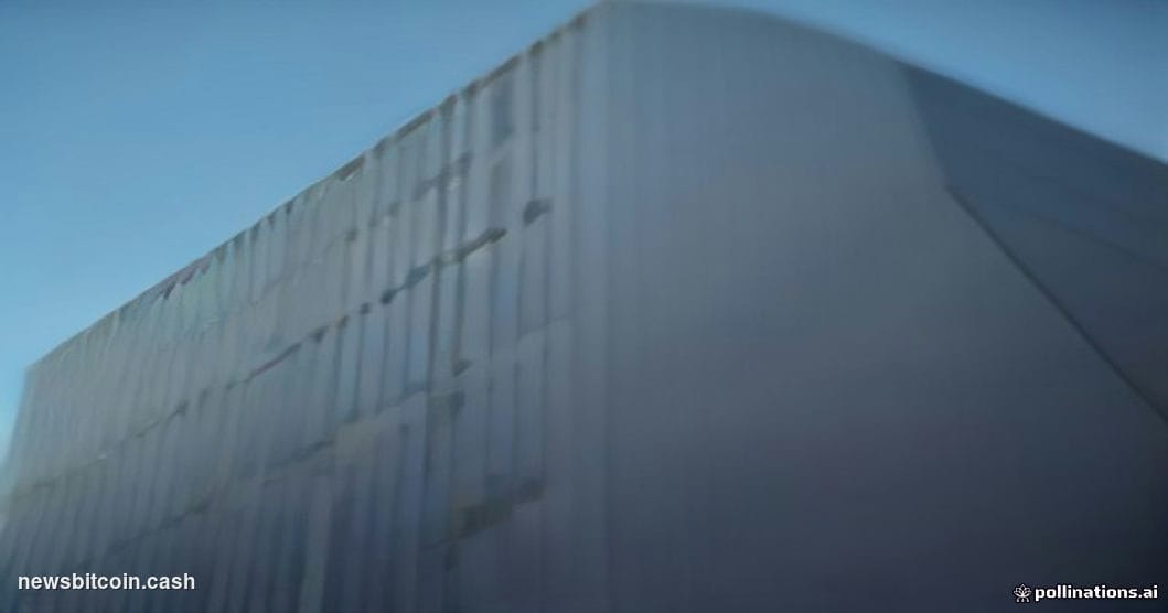 A cinematic photorealistic editorial photograph shot at ground level looking up at a gleaming modern corporate office tower, 