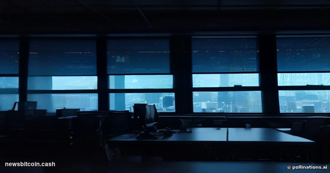 Cinematic photorealistic editorial photograph of a federal law enforcement operations center in Brooklyn, New York, dramatic 