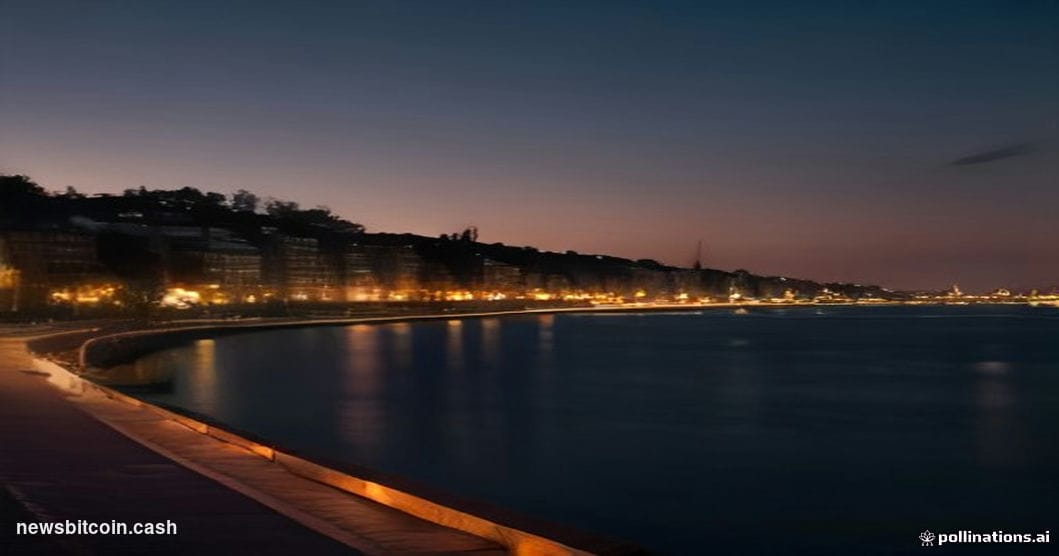 Cinematic photorealistic editorial photograph of Istanbul's Beşiktaş district waterfront at dusk, the Bosphorus strait visibl