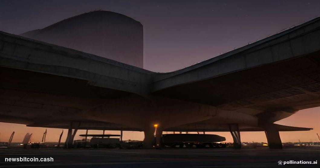 A cinematic photorealistic editorial photograph shot from a low angle at dusk at King Khalid International Airport in Riyadh,