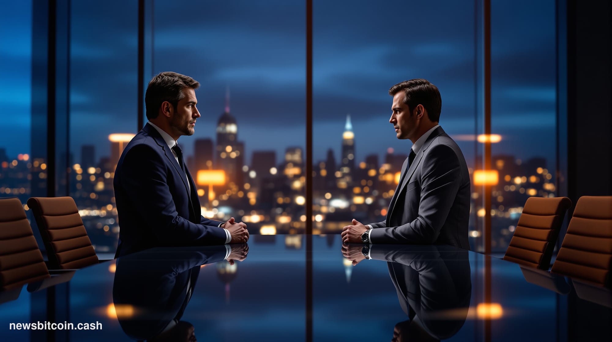 Cinematic photorealistic editorial photograph of the CFTC headquarters building in Washington D.C. — the Lafayette Centre com