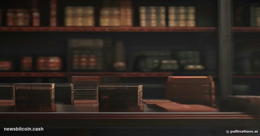 Cinematic photorealistic editorial photograph of a large industrial table covered with dozens of sleek black hardware cryptoc