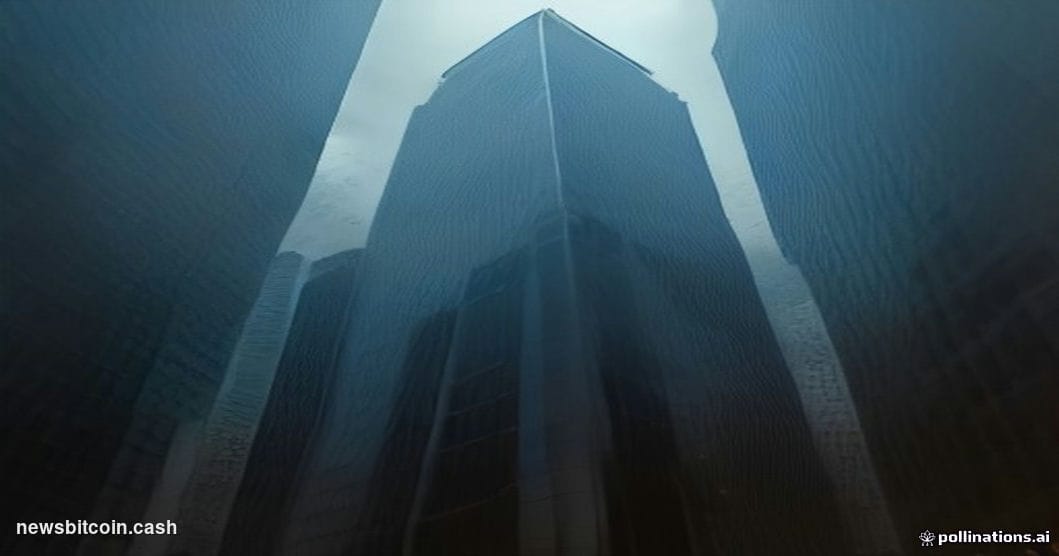 Cinematic photorealistic editorial photograph of Moody's Corporation's 7 World Trade Center headquarters in lower Manhattan, 