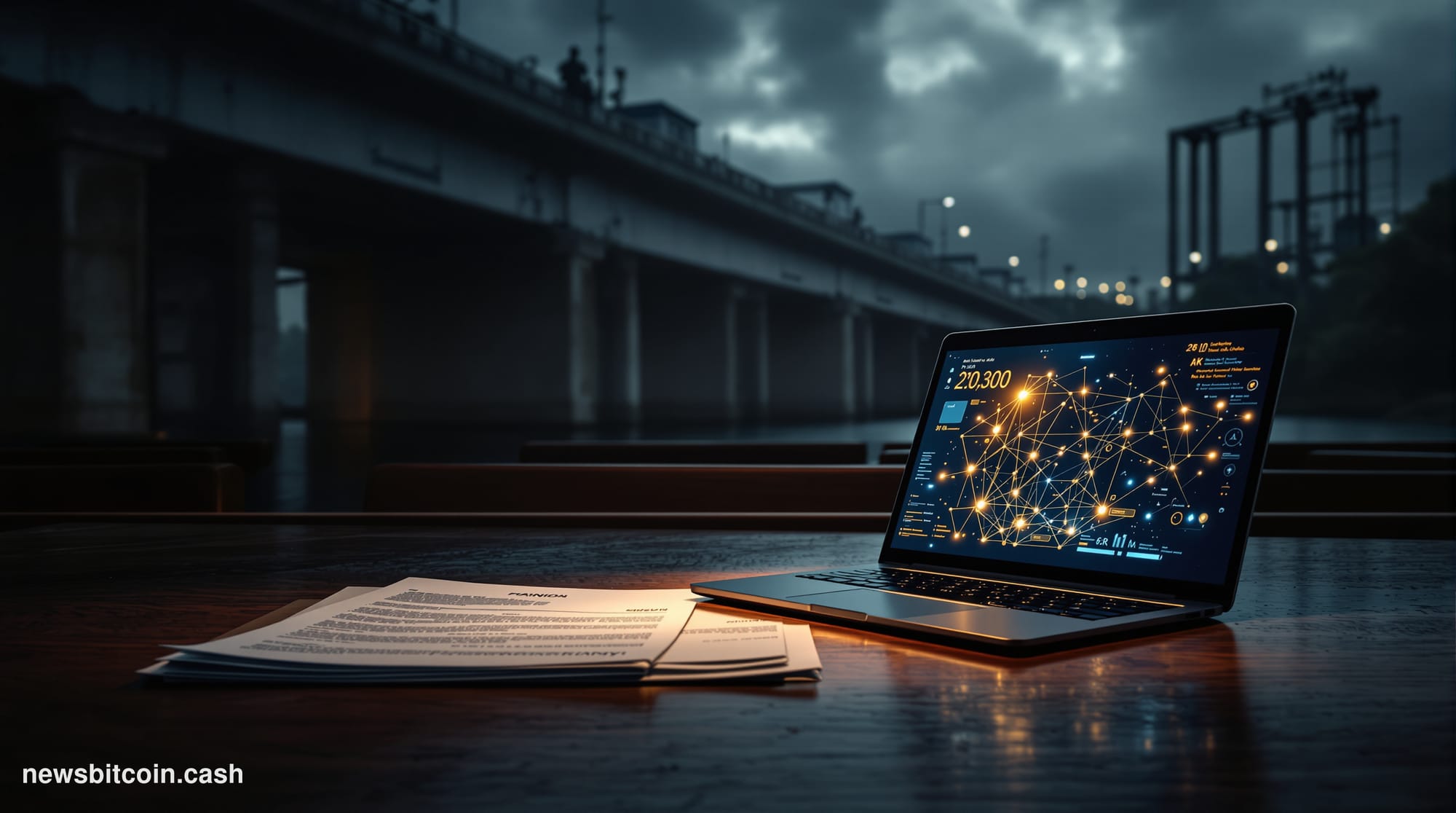Cinematic photorealistic editorial photograph set in Manila, Philippines, with the iconic Pasig River flood control infrastru