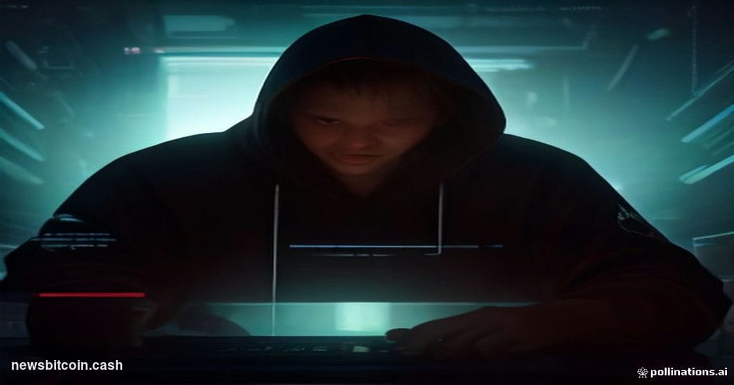 Cinematic photorealistic editorial photograph of a dimly lit server infrastructure environment, with a cracked or shattered t