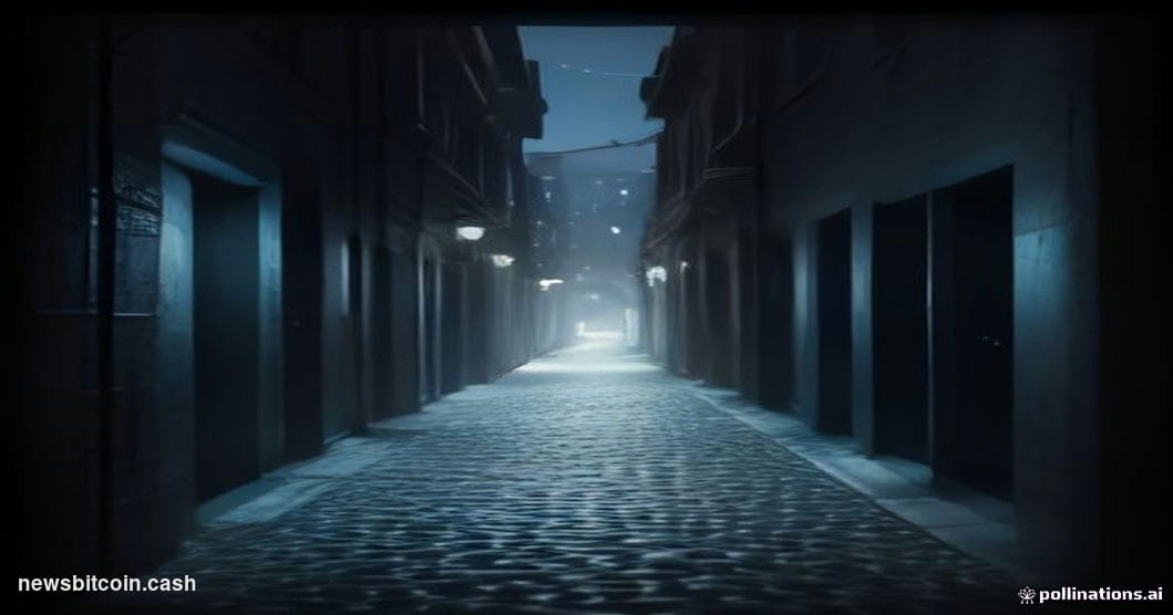 Cinematic photorealistic editorial photograph of a pre-dawn Istanbul street scene, with the iconic silhouette of the Bosphoru