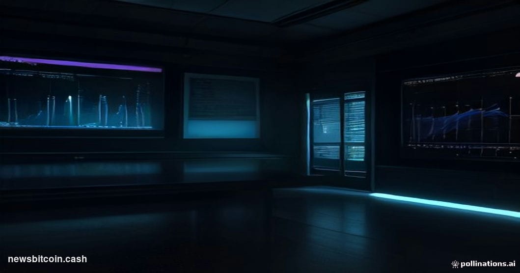 A cinematic photorealistic editorial photograph depicting a sleek, darkened digital trading terminal in a moody, dimly lit se