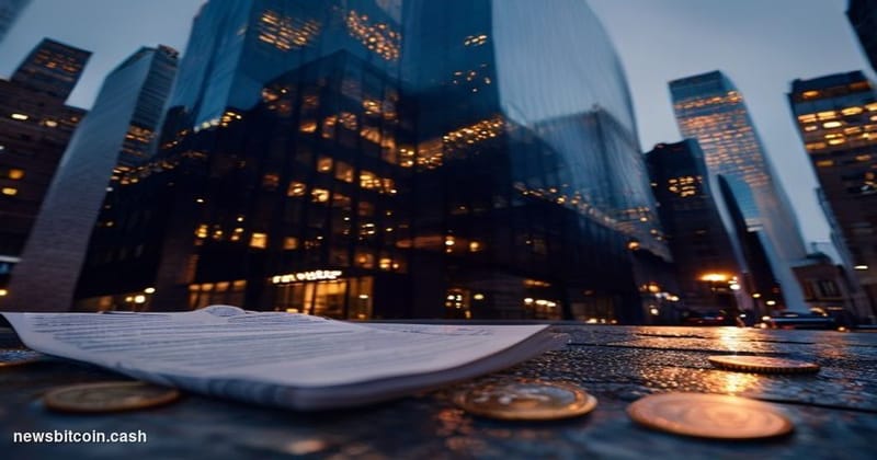 Cinematic photorealistic editorial photograph of BlackRock's iconic Midtown Manhattan headquarters at 50 Hudson Yards, shot f