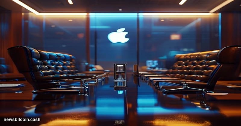 Cinematic photorealistic editorial photograph of two high-backed leather executive chairs positioned at opposite ends of a lo