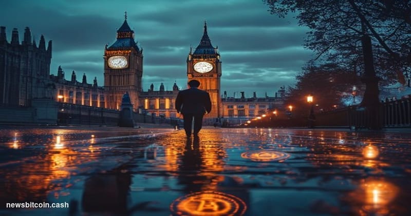 Cinematic photorealistic editorial photograph of the Palace of Westminster in London at dusk, with the iconic Elizabeth Tower