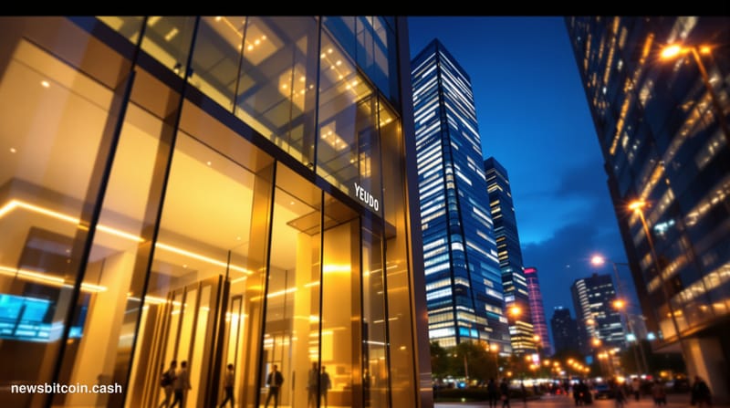 Cinematic photorealistic editorial photograph of Seoul's Yeouido financial district skyline at dusk, the famous IFC Seoul tow