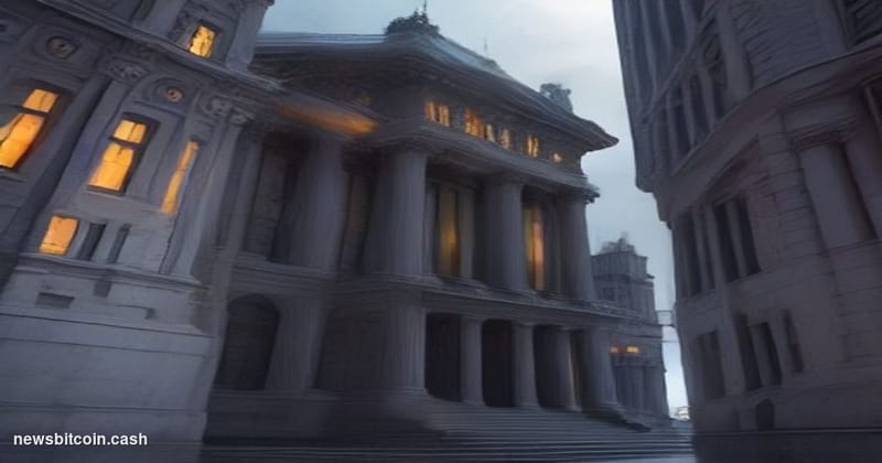 Cinematic photorealistic editorial photograph of the New York State Supreme Court building on Centre Street in lower Manhatta