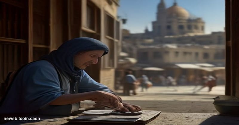 Cinematic photorealistic editorial photograph of a Syrian market street in Damascus, showing a modern point-of-sale card term