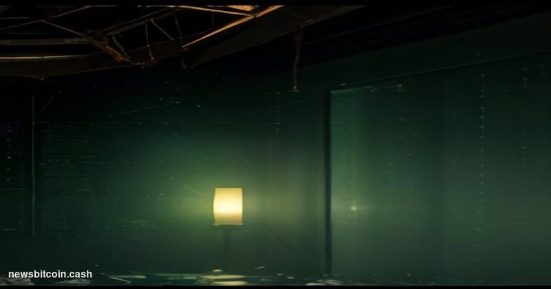 Cinematic photorealistic editorial photograph of a shattered glass trading terminal screen in a dimly lit financial operation