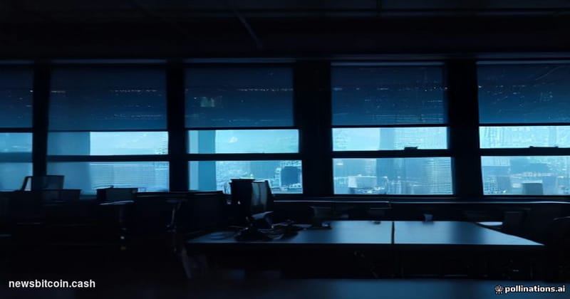 Cinematic photorealistic editorial photograph of a federal law enforcement operations center in Brooklyn, New York, dramatic 