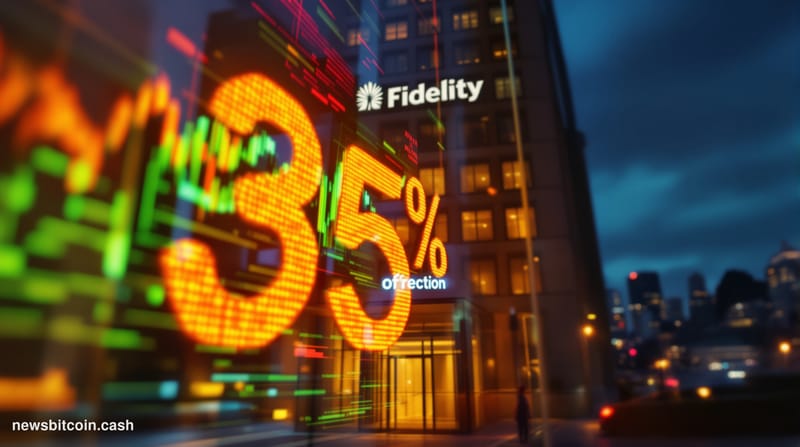 Cinematic photorealistic editorial photograph of the Fidelity Investments headquarters building in Boston, Massachusetts, sho