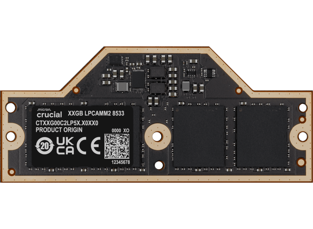 Crucial readies LPCAMM2 DDR5-8533 laptop RAM modules with up to 64 GB capacity